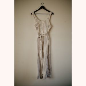 Rachel Zoe Striped Linen Jumpsuit